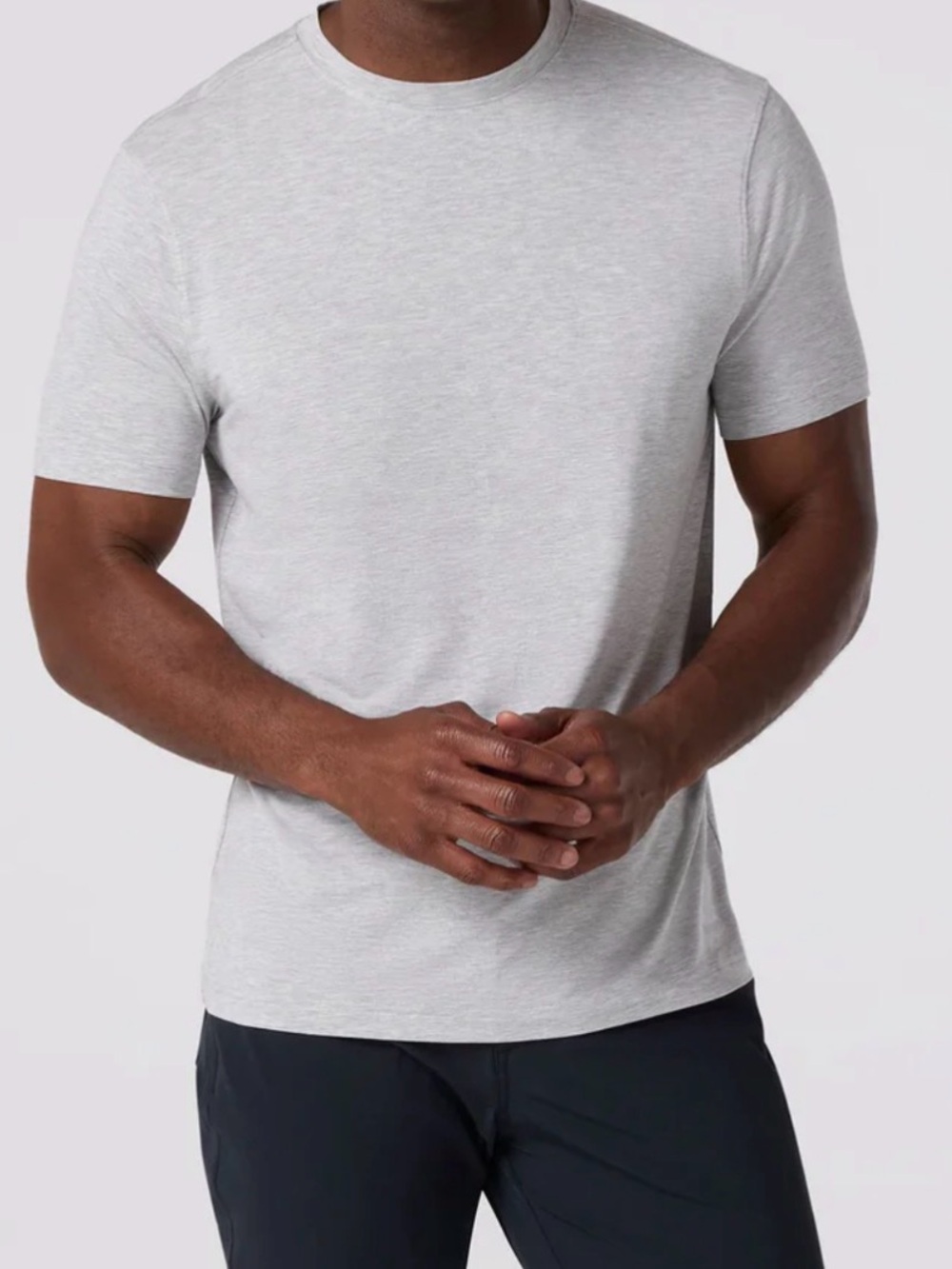 Mizzen Main Knox Heather Light Gray Tee Shirt - Picture 3 of 5